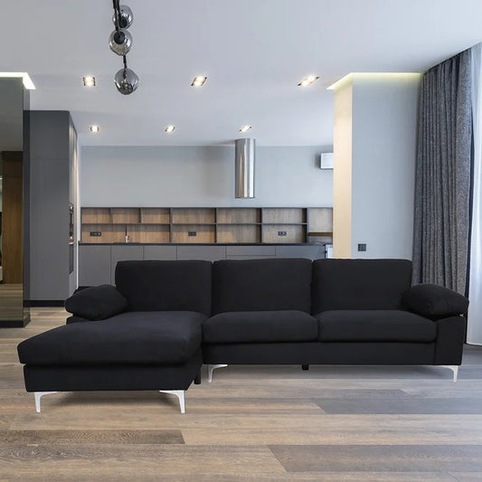 L Shape Sofa Set:  Living Room Seating