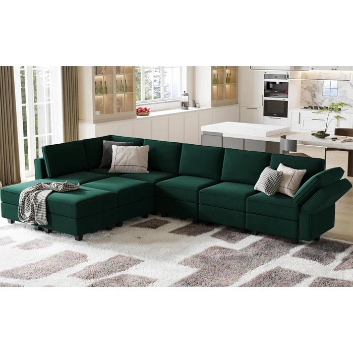 L Shape Sofa Set: Luxury, Fashion, and Elegant Velvet Sectional Sofa