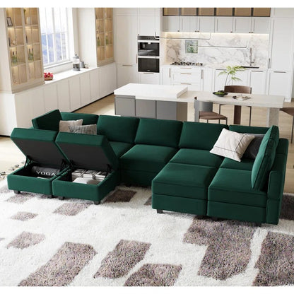 L Shape Sofa Set: Luxury, Fashion, and Elegant Velvet Sectional Sofa