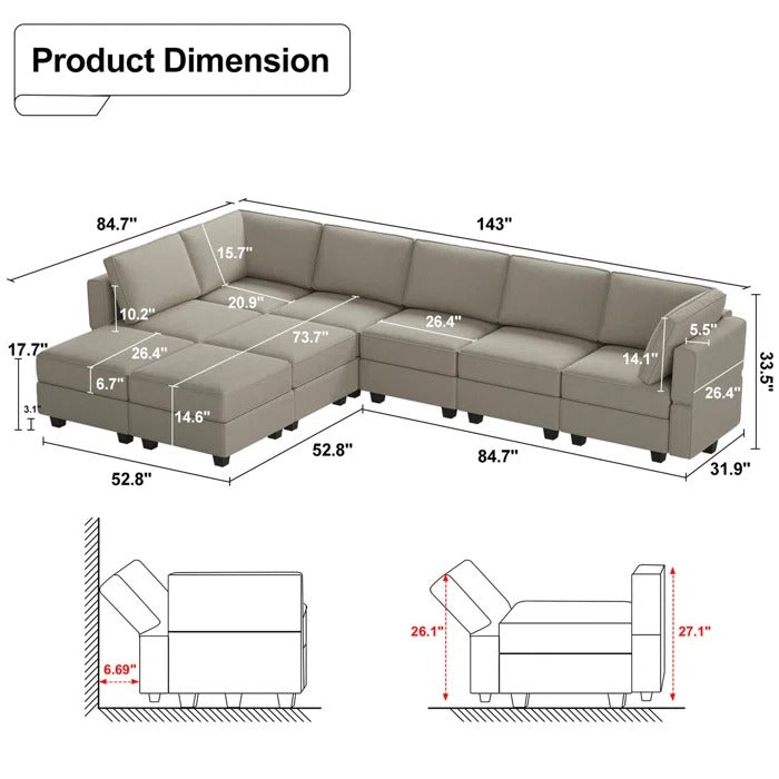 L Shape Sofa Set: Luxury, Fashion, and Elegant Velvet Sectional Sofa