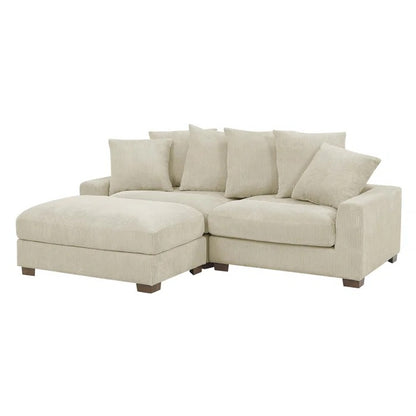 L Shape Sofa Set: Modular Sectional Set Adds Extra Seating