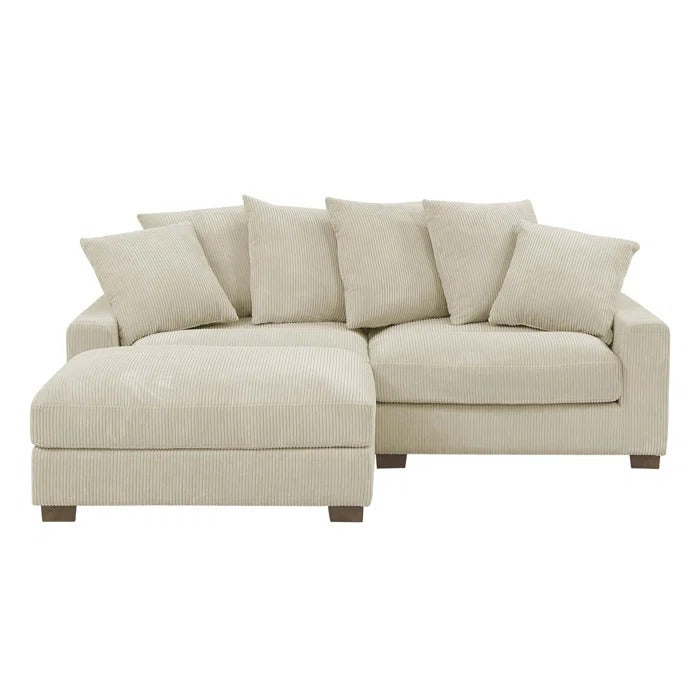 L Shape Sofa Set: Modular Sectional Set Adds Extra Seating