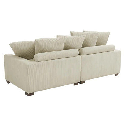 L Shape Sofa Set: Modular Sectional Set Adds Extra Seating