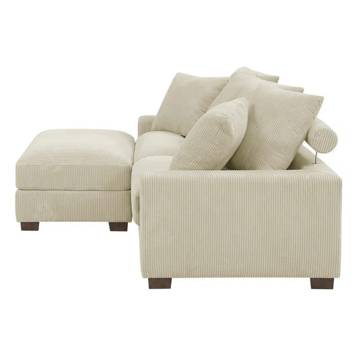 L Shape Sofa Set: Modular Sectional Set Adds Extra Seating