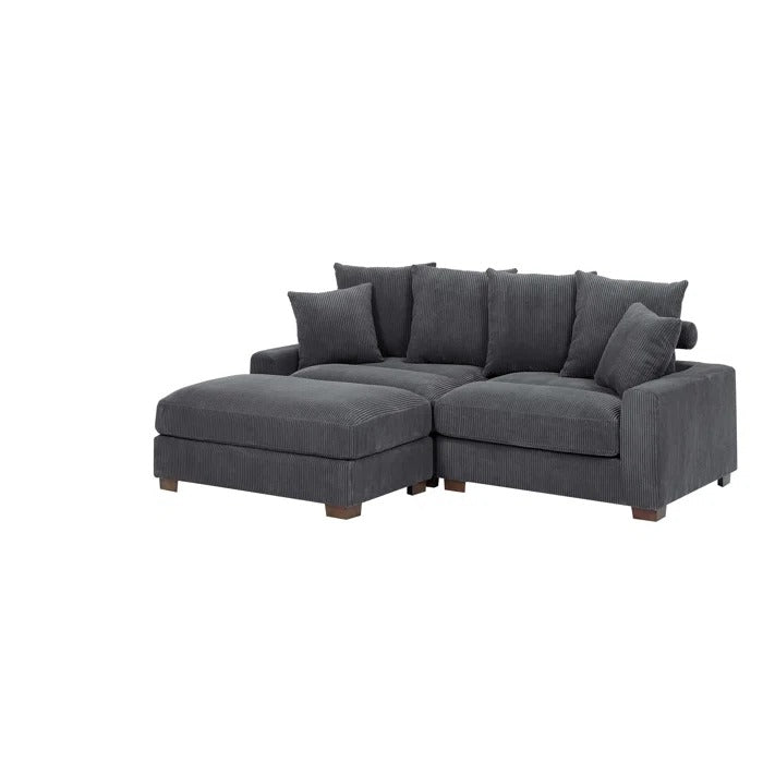 L Shape Sofa Set: Modular Sectional Set Adds Extra Seating