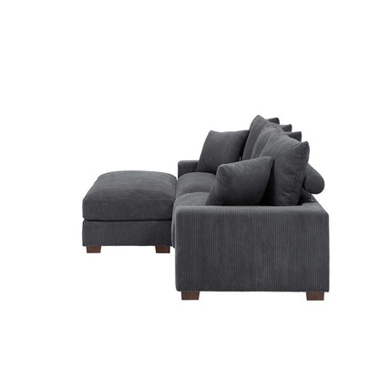 L Shape Sofa Set: Modular Sectional Set Adds Extra Seating