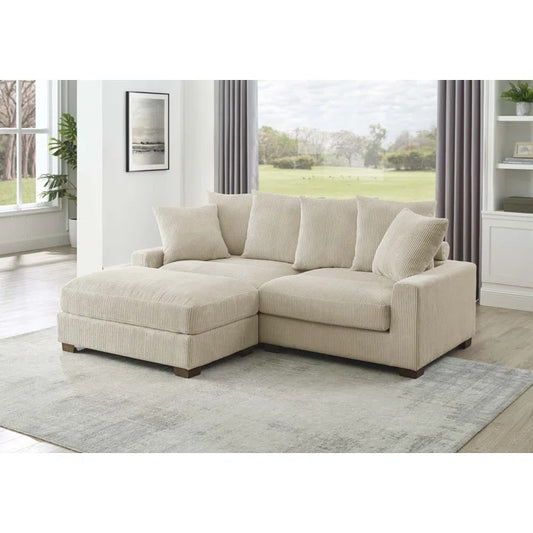 L Shape Sofa Set: Modular Sectional Set Adds Extra Seating