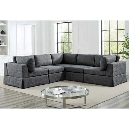 L Shape Sofa Set:  Reversible Corner Sectional