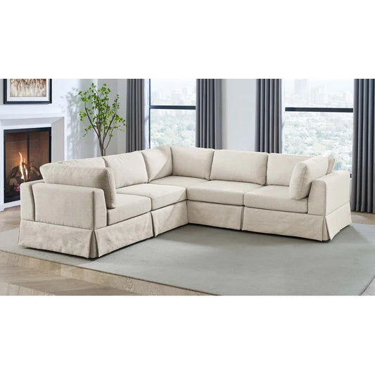 L Shape Sofa Set:  Reversible Corner Sectional