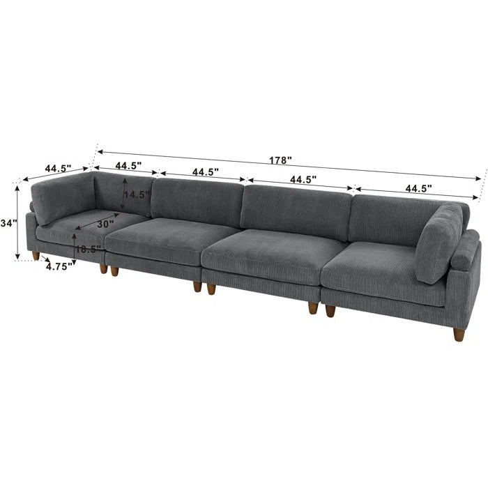 L Shape Sofa Set: Reversible Corner Sectional L Shape Sofa