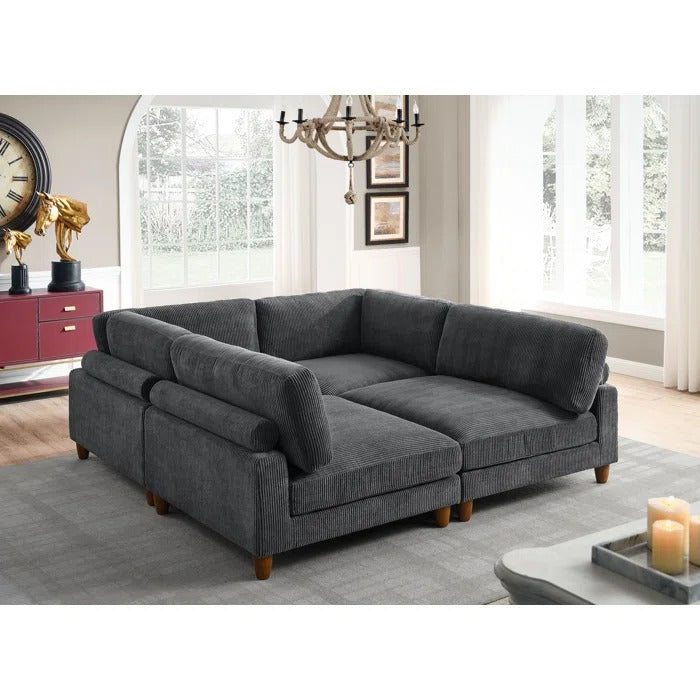 L Shape Sofa Set: Reversible Corner Sectional L Shape Sofa