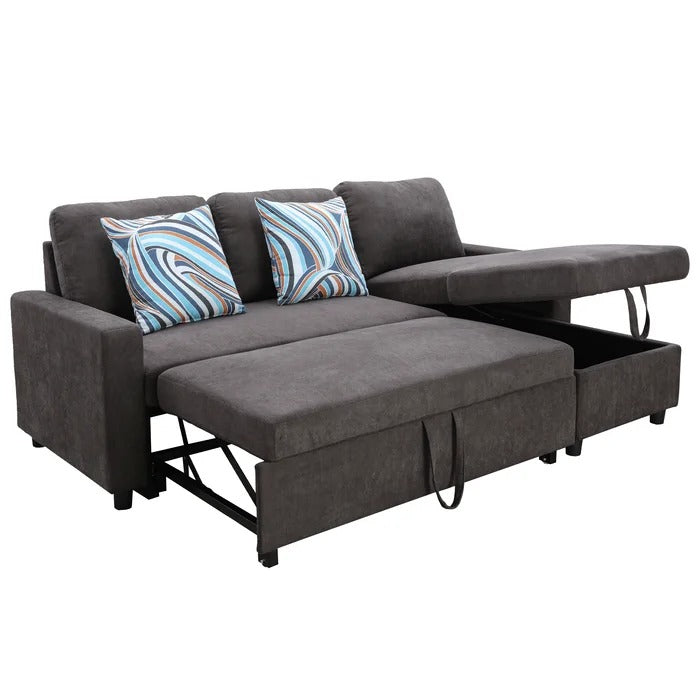 L Shape Sofa Set: Reversible Sleeper Sectional Sofa