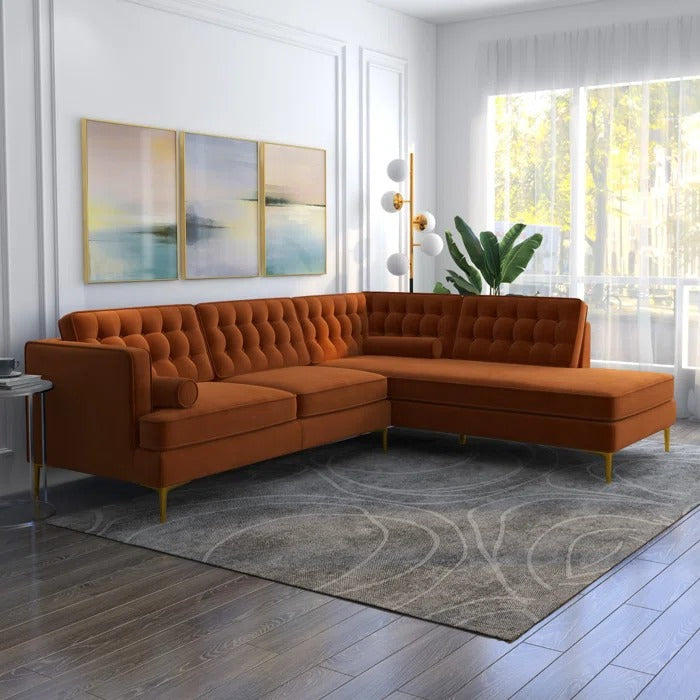 L Shape Sofa Set: Sofa-and-Chaise Sectional – GKW Retail