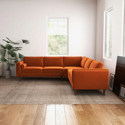 L Shape Sofa Set: Symmetrical Corner Sectional Sofa