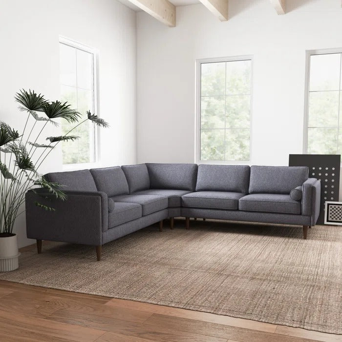 L Shape Sofa Set: Symmetrical Corner Sectional Sofa