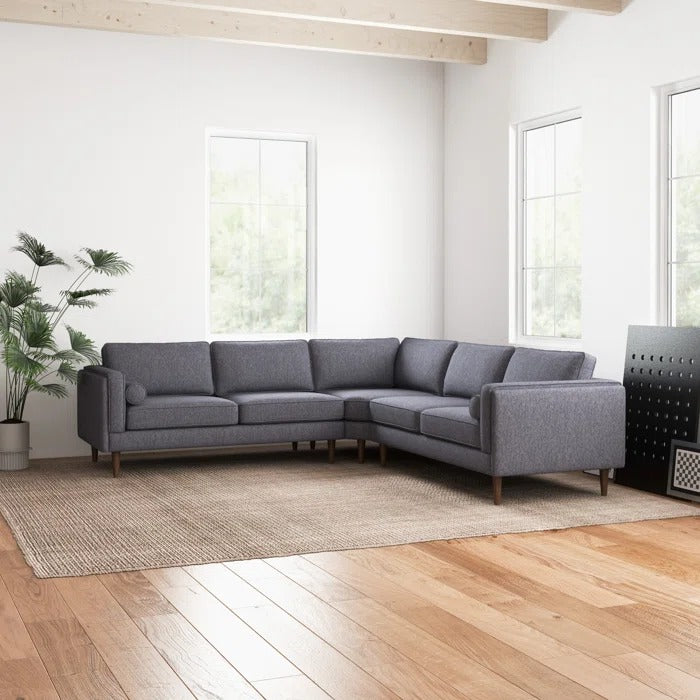 L Shape Sofa Set: Symmetrical Corner Sectional Sofa