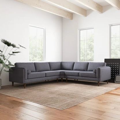 L Shape Sofa Set: Symmetrical Corner Sectional Sofa