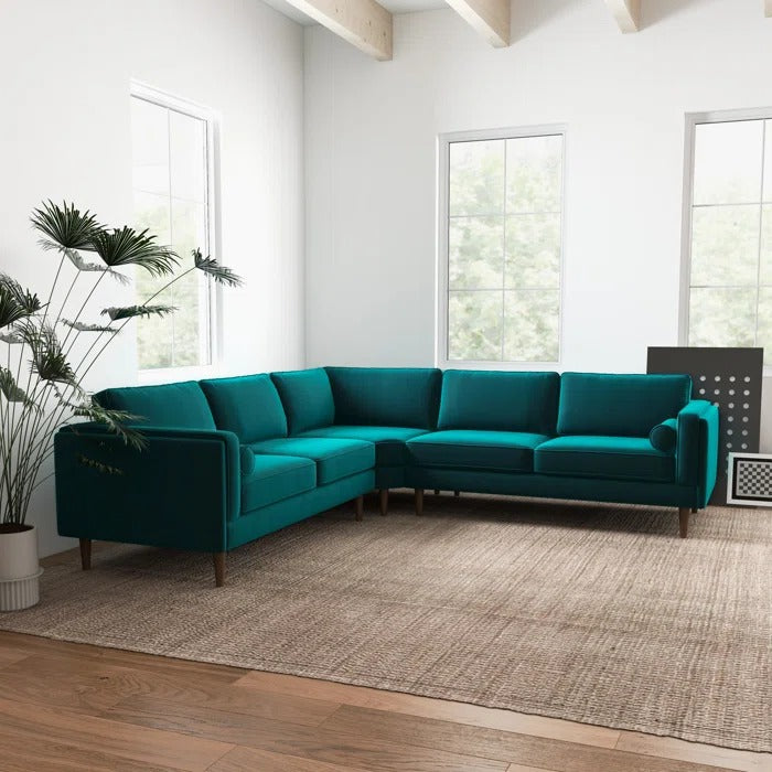 L Shape Sofa Set: Symmetrical Corner Sectional Sofa