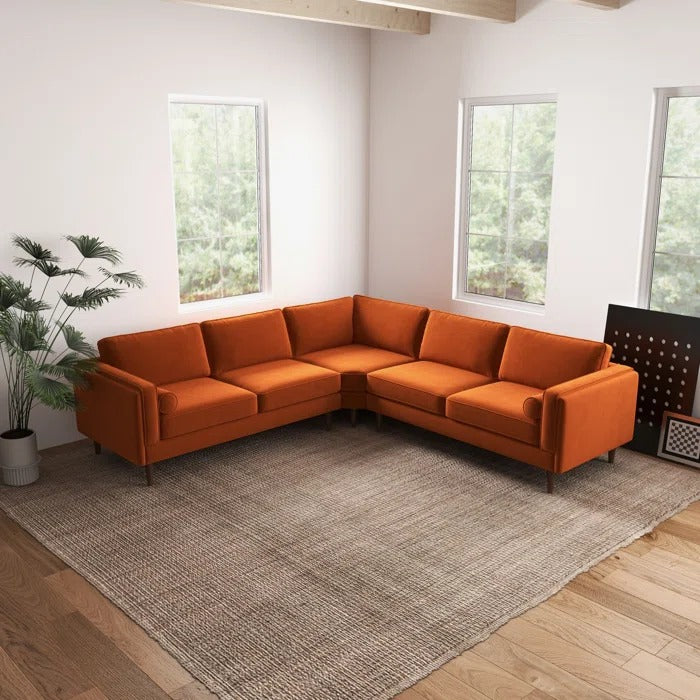 L Shape Sofa Set: Symmetrical Corner Sectional Sofa