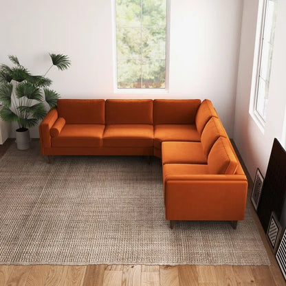 L Shape Sofa Set: Symmetrical Corner Sectional Sofa