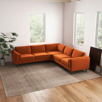 L Shape Sofa Set: Symmetrical Corner Sectional Sofa