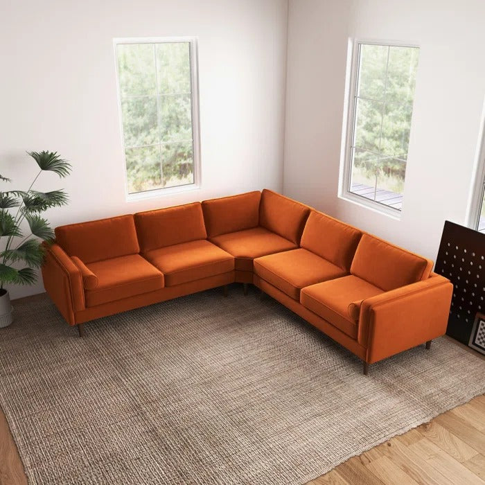 L Shape Sofa Set: Symmetrical Corner Sectional Sofa