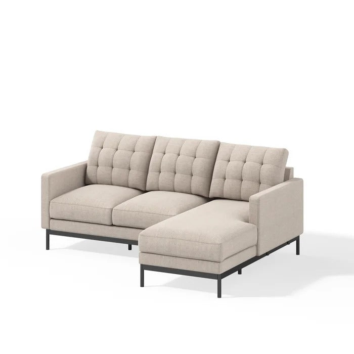 L Shape Sofaaa Set: Durable Steel Frame Sofa Set