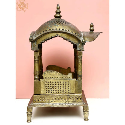 Mandir: Metal Small Size Temple