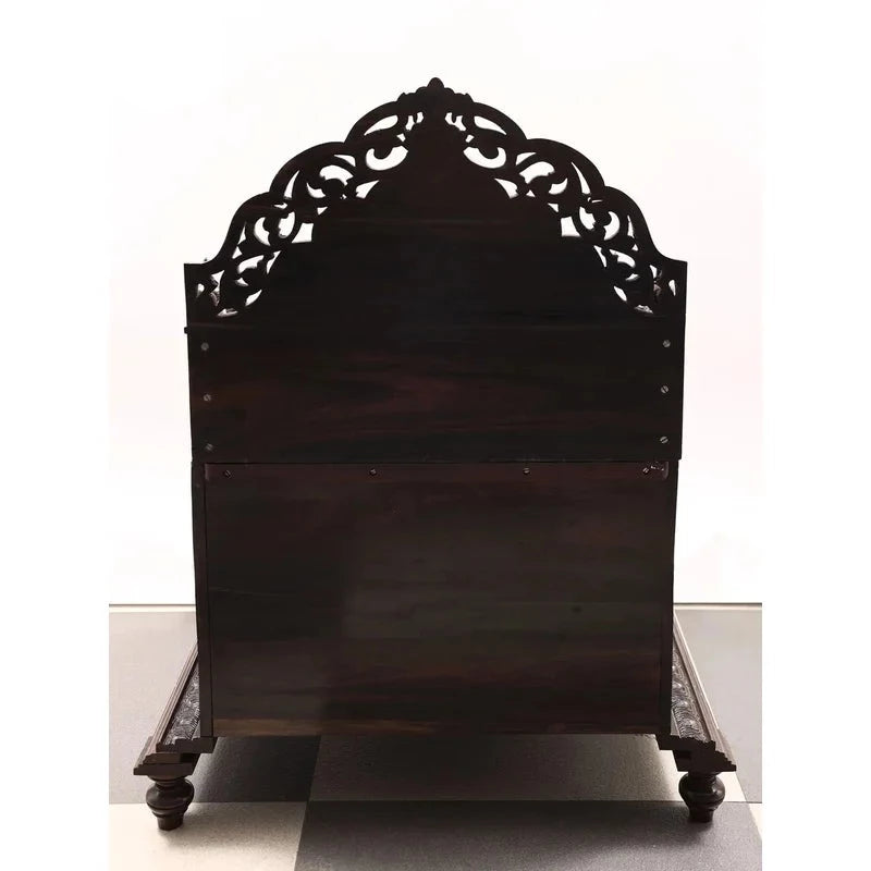 Mandir: Wooden Brown Handmade Temple