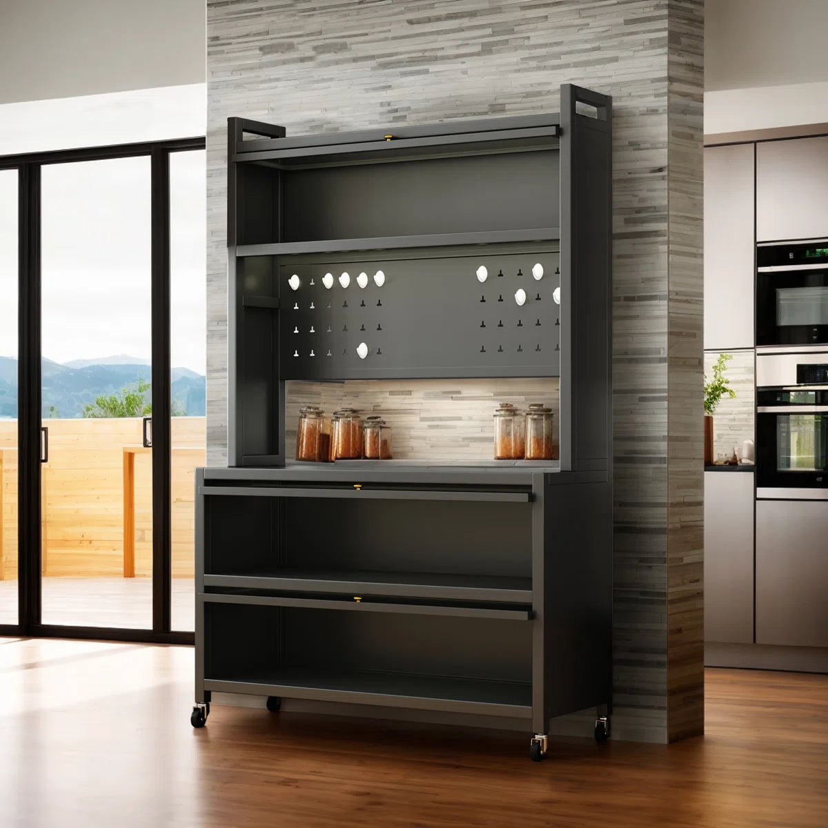 Kitchen Rack: Metal Standard Baker's Rack with Microwave Compatibility ...