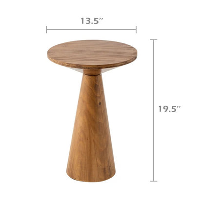 End Table: Natural Wood Abilash End Table