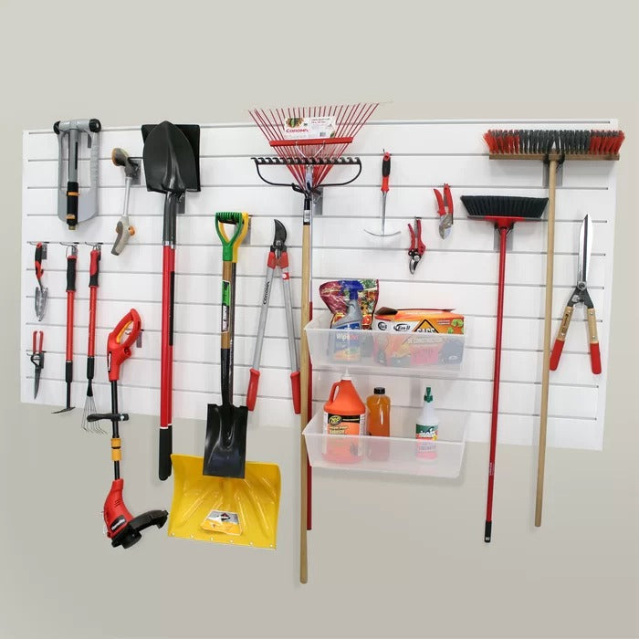 Peg Board: 48'' H x 96'' W Kit with 24 Hooks Included