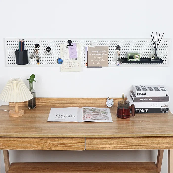 Peg Board: Black Frankfurt Metal Pegboard Desk Organizer