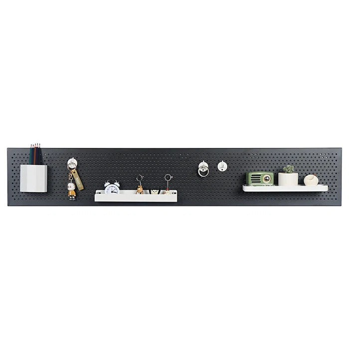 Peg Board: Black Frankfurt Metal Pegboard Desk Organizer