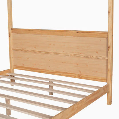 Poster Bed: Modern Wooden Bed