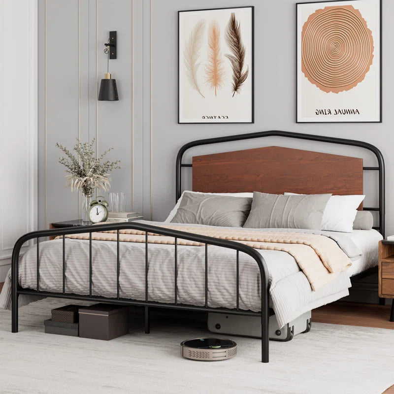 Poster Bed: Platform Bed Walnut