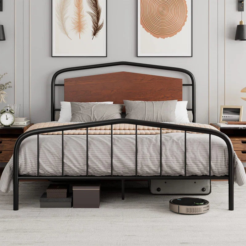 Poster Bed: Platform Bed Walnut