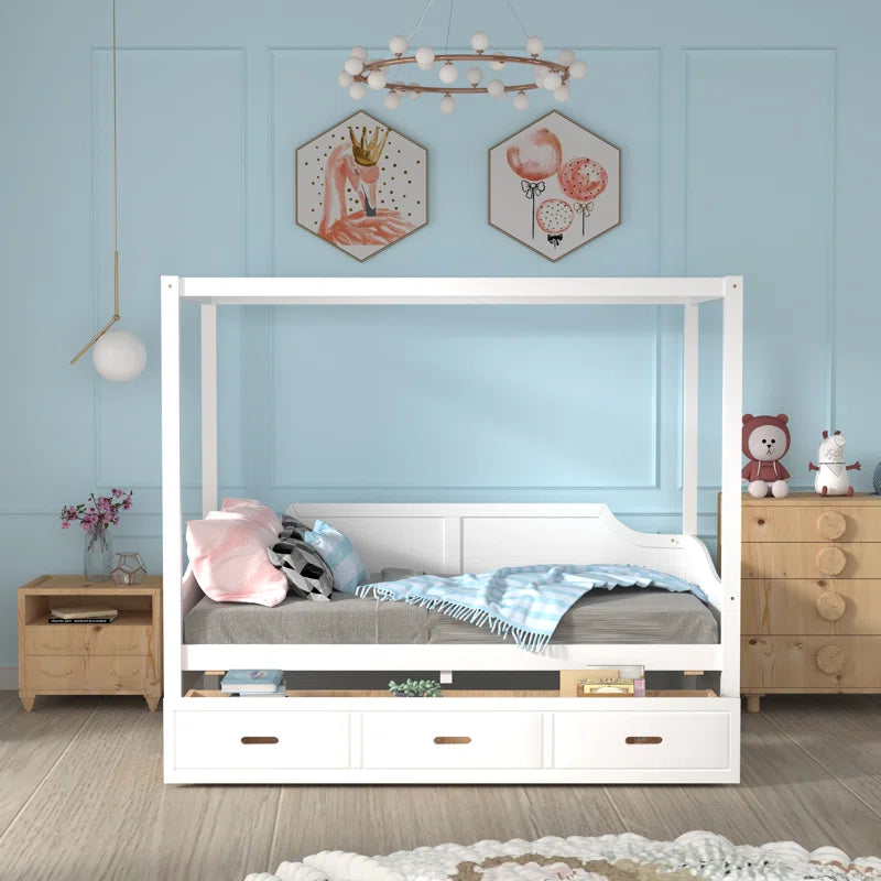 Poster Bed: Storage Bed White – GKW Retail