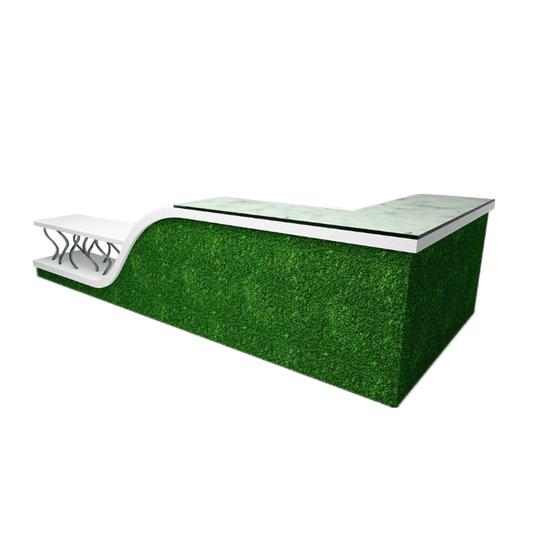 Reception Table: Artificial Grass Special Desk