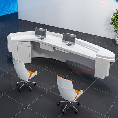 Reception Table: Modern Counter Desk