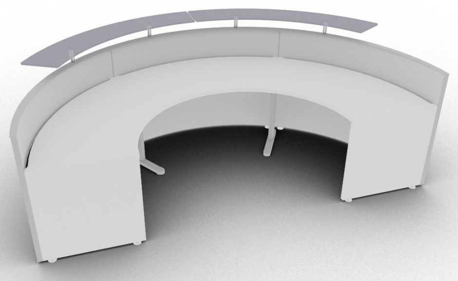 Reception Table: C shaped Desk