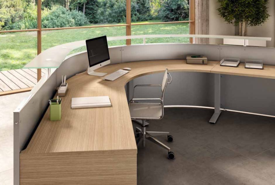 Reception Table: C shaped Desk
