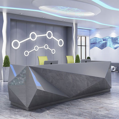 Reception Table: Diamond Shape Desk