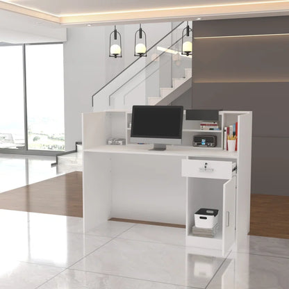 Reception Table: Modern Design Desk With Drawer