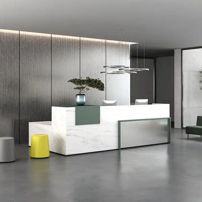 Reception Table: Modern Design Office Counter