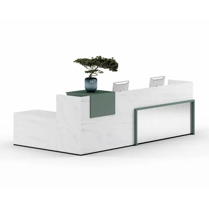 Reception Table: Modern Design Office Counter