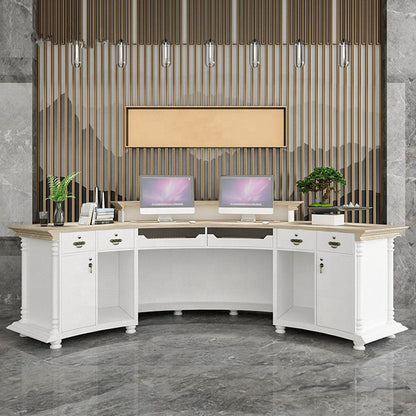 Reception Table: Stylish Counter Desk