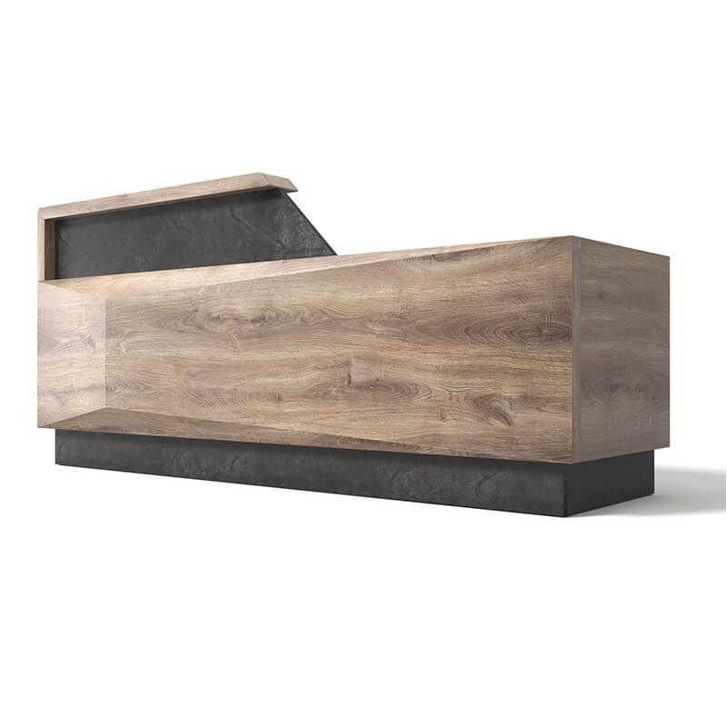Reception Table: Wooden Desk Design