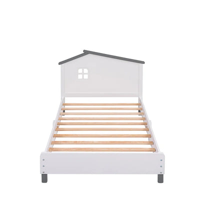 Single Bed: Kids Wooden Bed