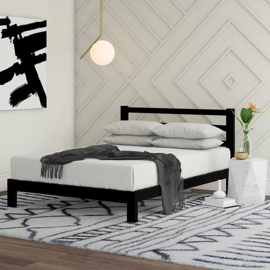 Single Bed: Metal Modern Bed